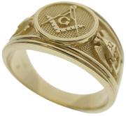 14k gold Master Mason & Scottish Rite 32nd degree ring