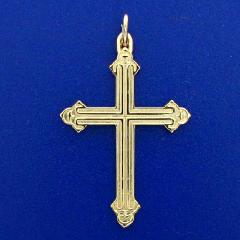 INSPIRED CROSS PENDANT IN 14K GOLD