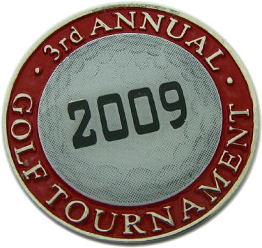 Ball marker coin for Saint Boniface Catholic School gold tournament