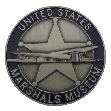 Custom U.S. Marshals Museum coin, obverse